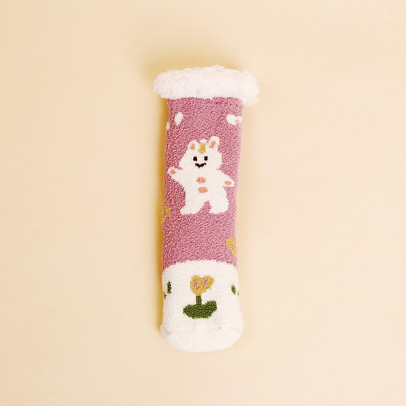 Lambswool Women's Thick Plush Socks - Warm Winter & Autumn Maternity Sleep Floor Socks