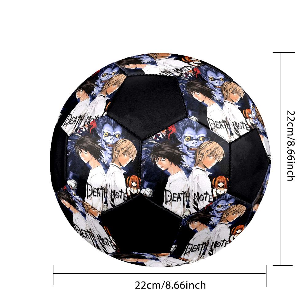 Death Note Indoor Soccer Ball Colorful All Ages Size 5 Machine Stitched PVC Competition Ready Durable High-Bounce
