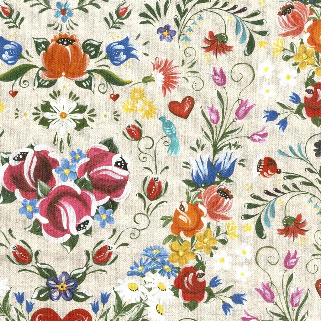 Nippon Chuko Dutch Imported Digital Cotton Oxford 140cm Wide X 2m Sold by the (Nippon Chuko) Fabric, "Floral" Print, 100% Fabric, Cut, BB151030-1457