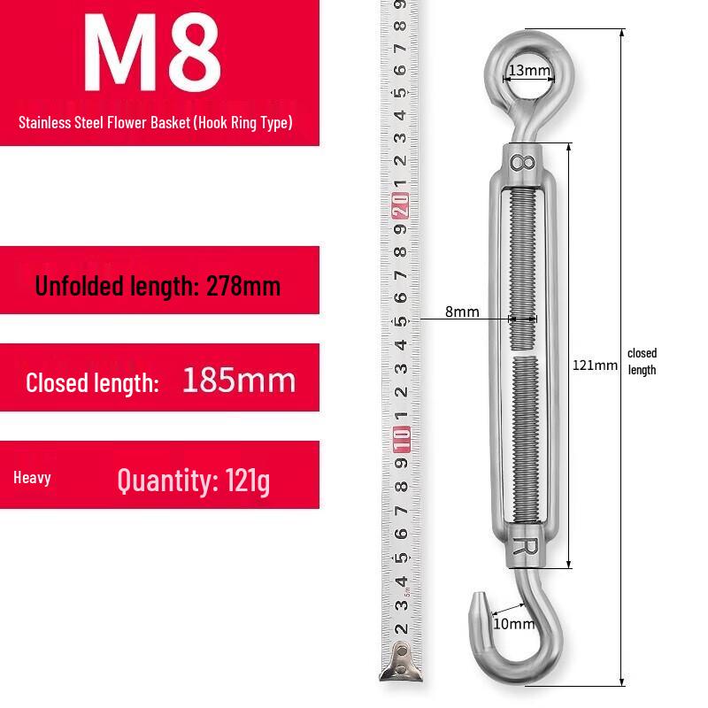 304 Stainless Steel Wire Rope Turnbuckle