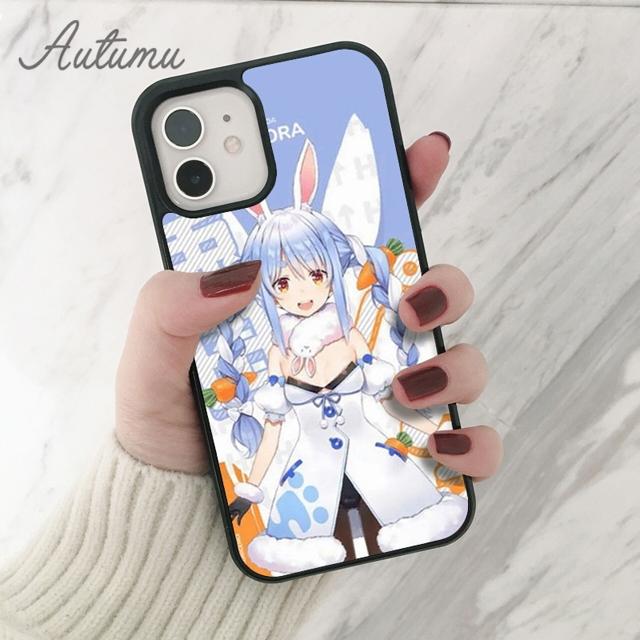 Usada Pekora Hololive anime Phone Case for iPhone 11 12 13 14 Pro Max mini X XR XS SE 2020 6S 7 8 Plus Samsung S21 S22 shell