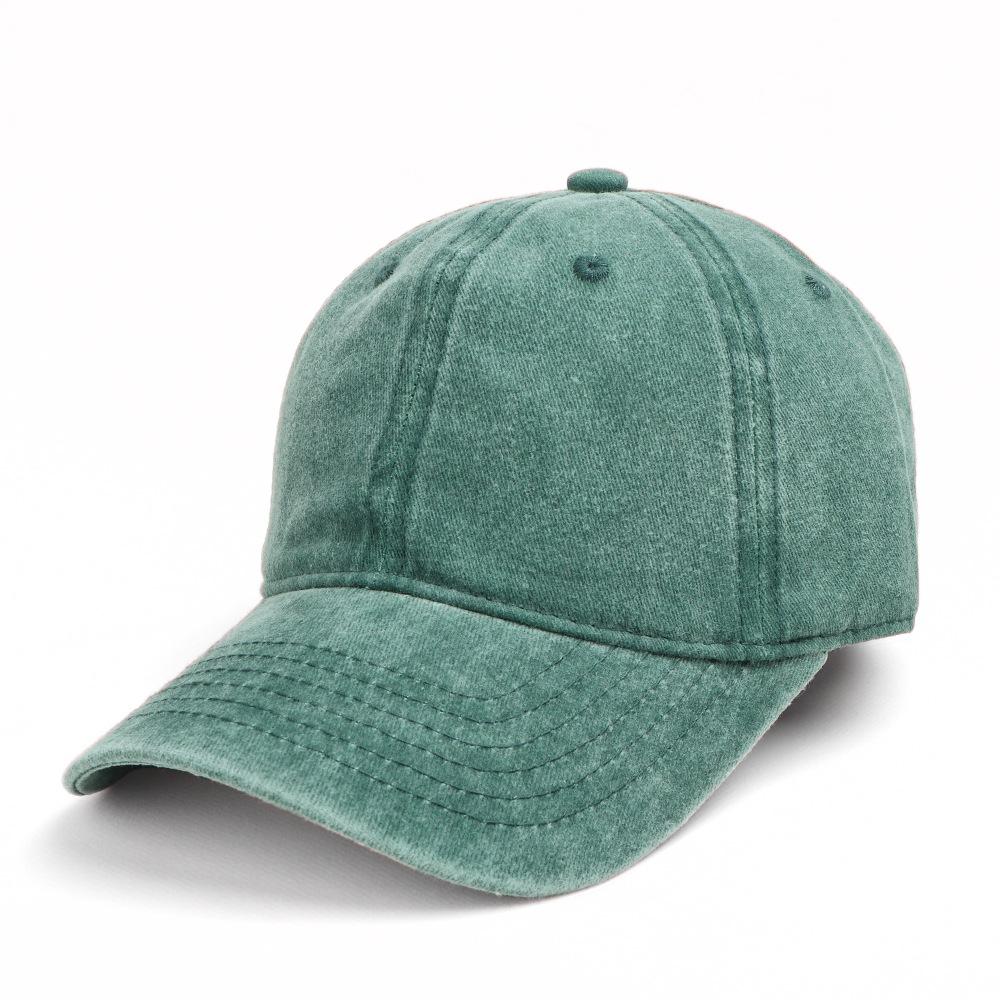 

Винтажная выстиранная бейсболка, повседневная модная шляпа с козырьком от солнца, регулируемая унисекс-шляпа для папы, спортивный аксессуар, аксессуар для одежды Adjustable зелёный