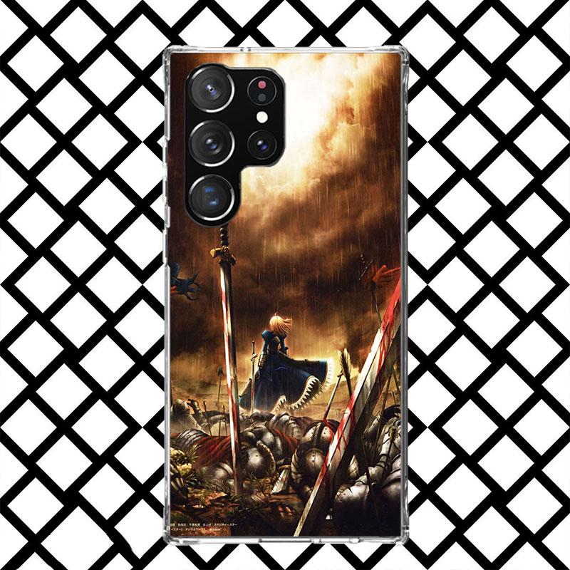 Fate Zero Stay Night Saber Phone Case for Samsung Galaxy S26 S25 Edge S24 S23 Ultra S22 Plus S21 FE S20 + Soft Cover Print Funda