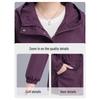 Noble Lady Spring-Autumn Hooded Jacket for Middle-Aged and Elderly Women - 2026 New Style