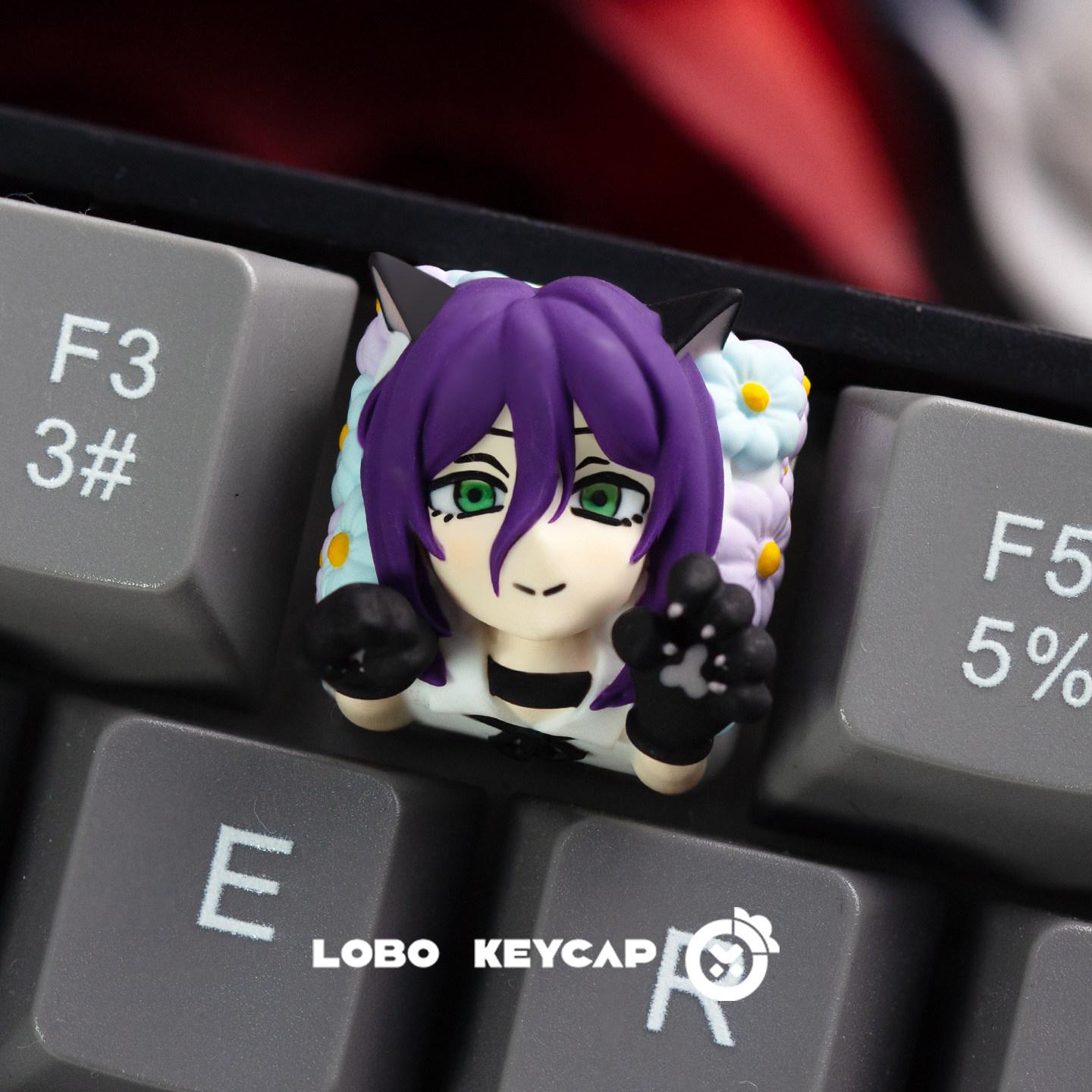 

Chainsaw Man Renee Pava Keycaps Single Cute Resin Mechanical Keyboard Keycaps Esc Present For Kids Anime Peripherals