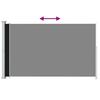 Side Awning Extendable 180 x 300 cm Black