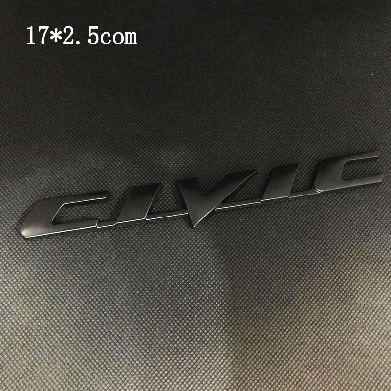 Honda Car Rear Trunk Metal Label Sticker For Honda Civic Accord City CR-V Jade Fit Odyssey Hybrid Car Accessories Clvlc Ivtec