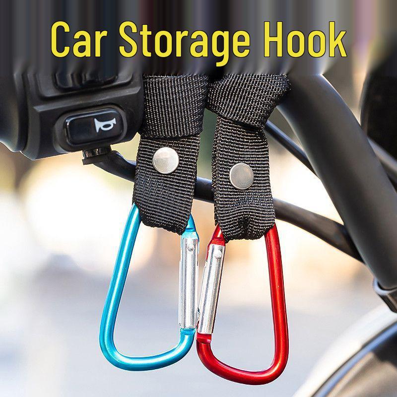 Universal Electric Vehicle Battery and Helmet Hanging Hook with Locking Buckle.