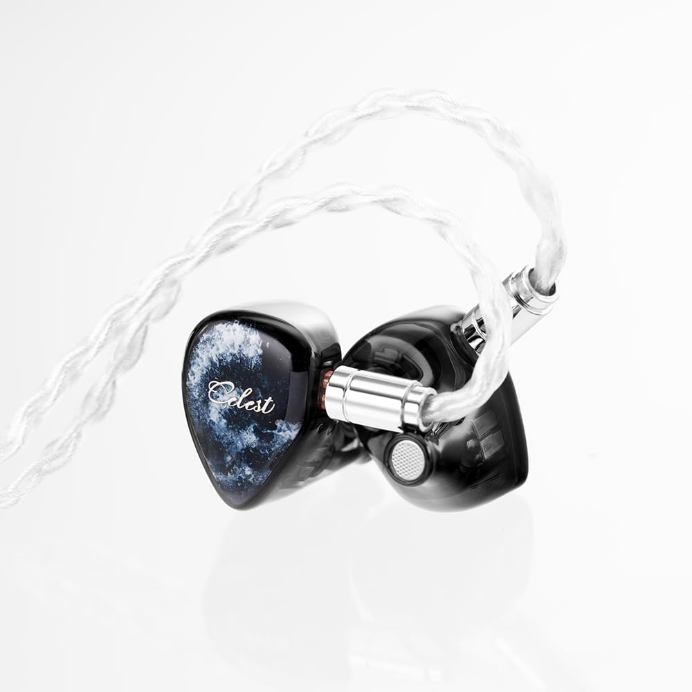 HiFiGo Kinera Celest Relentless In-Ear Monitors, 1DD+6BA Hybrid Earphones, IEM with 5N Copper Silver-Plated Cable and 3.5mm+4.4mm Interchangeable