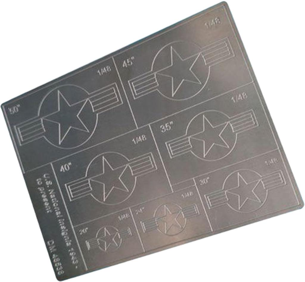 Dan Models Scale Military Aircraft Nationality Markings Mask Cutting Plastic Model Tool DAN48538 1/48 U.S. 1943-Present Guide, (Military)