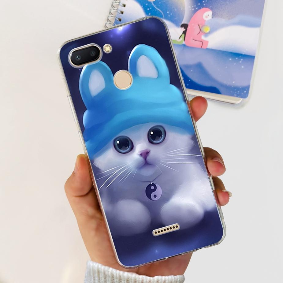 For Xiaomi Redmi 6 6A Case Cute Painted Cover Clear Silicone Phone Case Soft TPU Shell For Redmi 6A Redmi6 Redmi6A Fundas Bumper