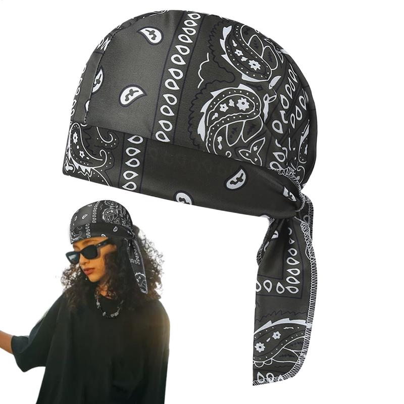 Mode Pirathatt Män Bomull Tryckt Solskydd Cykling Sommar Bandana Cashew Kvinnor Hatt Vår Hip-hop Huvudduk Pannband