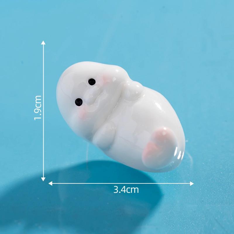 Adorable Resin Seal Miniature Ornament for Desktop Decor Cartoon Cute Seal Ocean Animal Theme Fish Tank Aquarium Mini Figurine