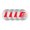 56/59/60/135mm Car Wheel Center Cap Hub Cover Badge For S1 Sline A6 A3 A4 A5 A6 Q2L S3 S4 Q3 Q5 Q7 Q8 R8 Hub cap Accessories 2x