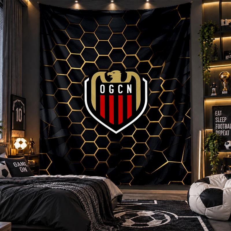 Wall Hanging Tapestry OGC Nice FC Print Cloth for Living Room Bedroom Home Decor