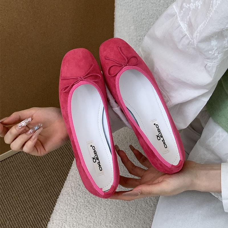 

Модная обувь Туфли-балетки женские с бантом-бабочкой, увеличивающие рост, женские мелкие модные туфли на плоской подошве с круглым носком 35