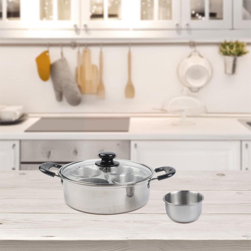Cooking Tool Set Thickened Stainless Steel Steamer Versatile Cooking Tool Silver Thickened Stainless Steel Steamer
