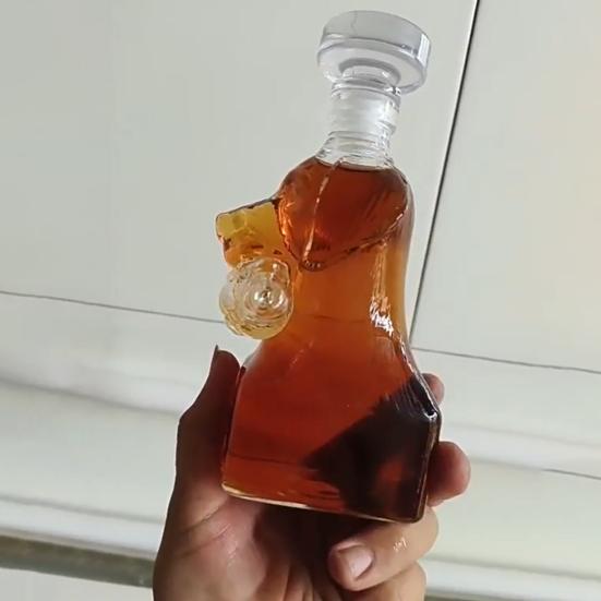 Decantor de whisky pentru câini de vânătoare, gravat 3D, rață Hunter Dog, sticlă de sticlă, animal, sticla de whisky, recipient de vin pentru bărbați, tata, acasă, Bar, decor
