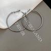Silver Needle Metal Earrings, Fashionable and Simple, Versatile Temperament Earrings, Earrings, Pendants, Niche Design Earrings.