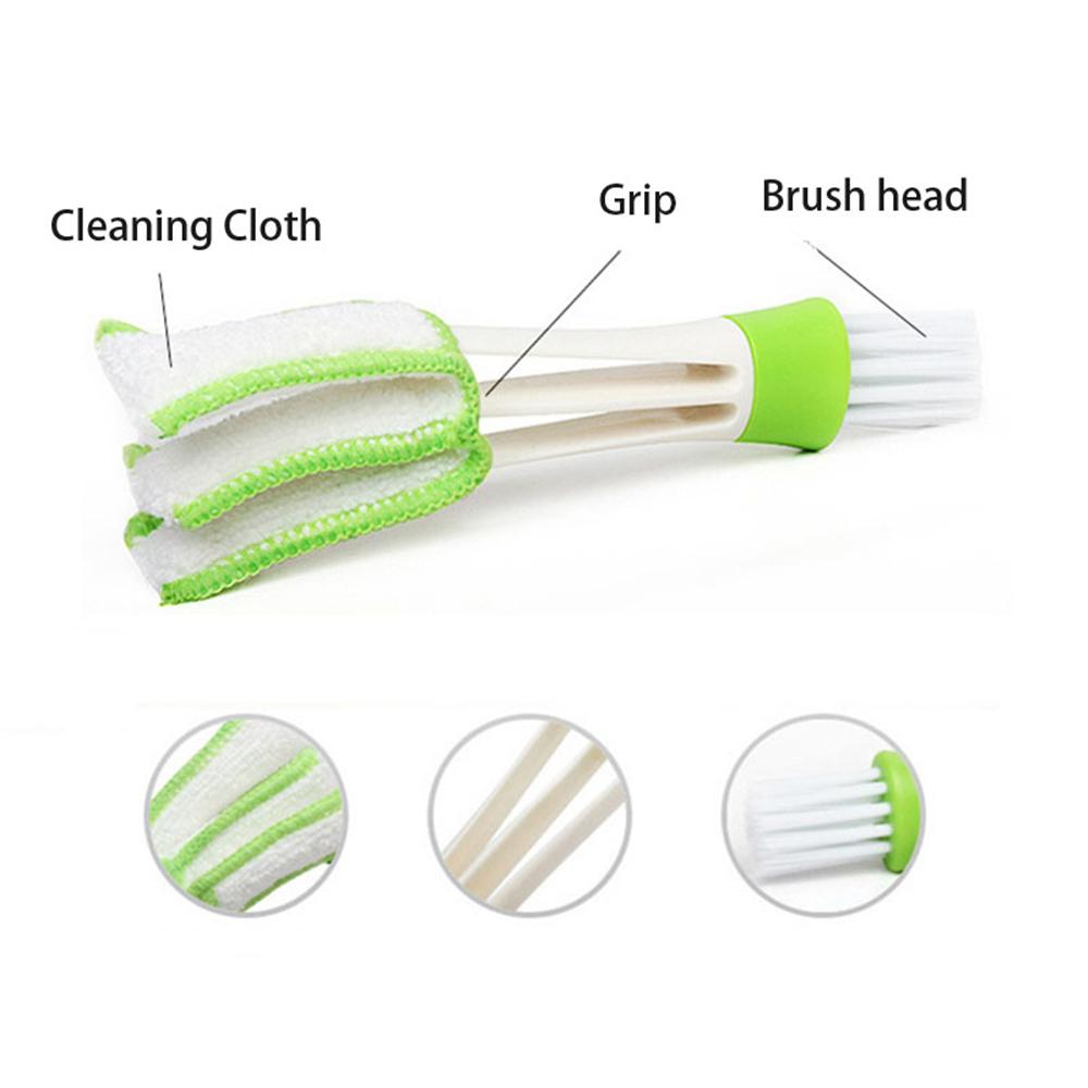 Car Cleaning Brush Plastic Air Conditioner Vent Cleaner Detailing Dust Removal Blinds Duster Outlet Brush Auto