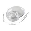Egg Holder Tray Kitchen Tool Clear Decor Cooking Accessory Glass Easy to Clean Tableware for Soft