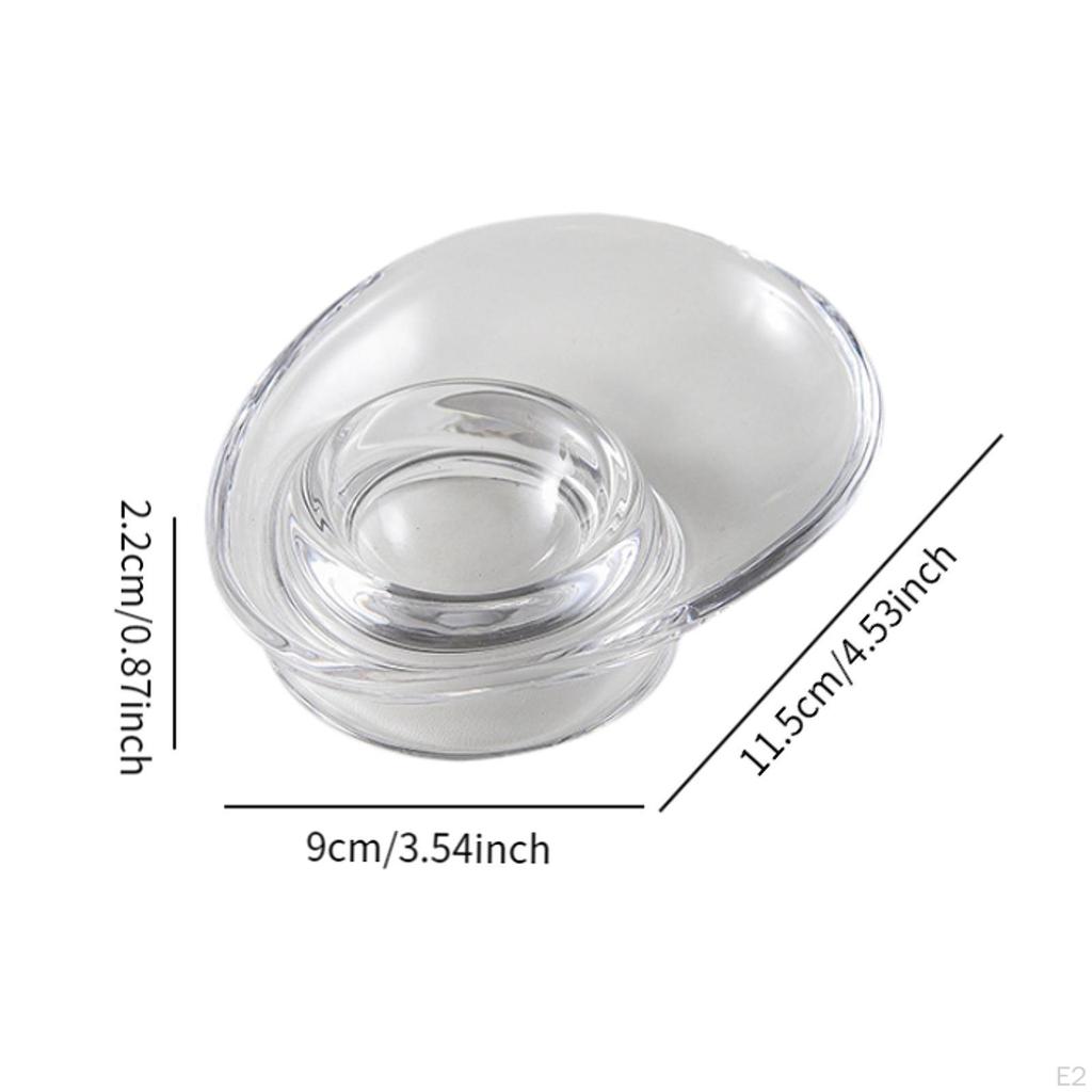 Egg Holder Tray Kitchen Tool Clear Decor Cooking Accessory Glass Easy to Clean Tableware for Soft