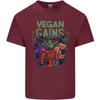 Vegan Gym Bodybuilding Vegetarian Unisexs Light Cotton TShirt
