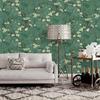 1 Roll of 17.7 * 393.7in Vintage Pale Plum Flower Self-adhesive Wallpaper - Removable Waterproof Vinyl Roll for Wall, Furniture & Cabinet Decor