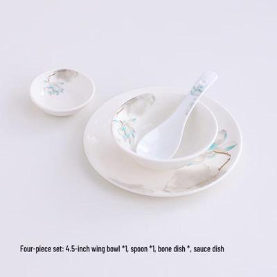 Nordic Ceramic Lotus Flavor Dish Set