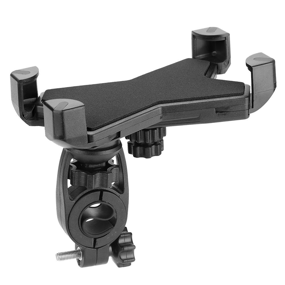 Durable Road Bicycle Mountain Bike Handlebar Mobile Phone Holder with 360 Degree Rotation Black