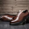 Korean Version Of Simple Fashion Pointed Casual Men'S Shoes Business Work Leather Shoes Dress Shoes One Piece Hair 3018-D