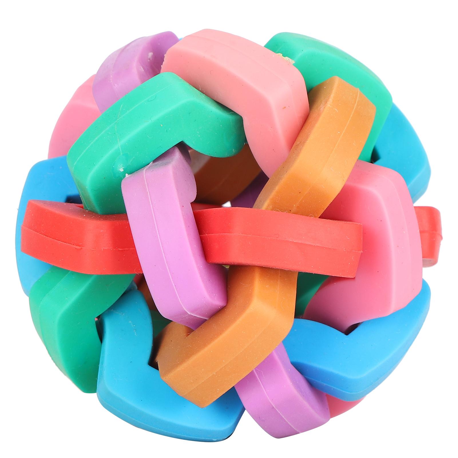 

Dog Puppy Toy Colorful Soft Squeak Dog Plaything with Inside Bell Pet Interactive ToysSmall S 100x40x0.3cm / 39.4x15.7x0.1in
