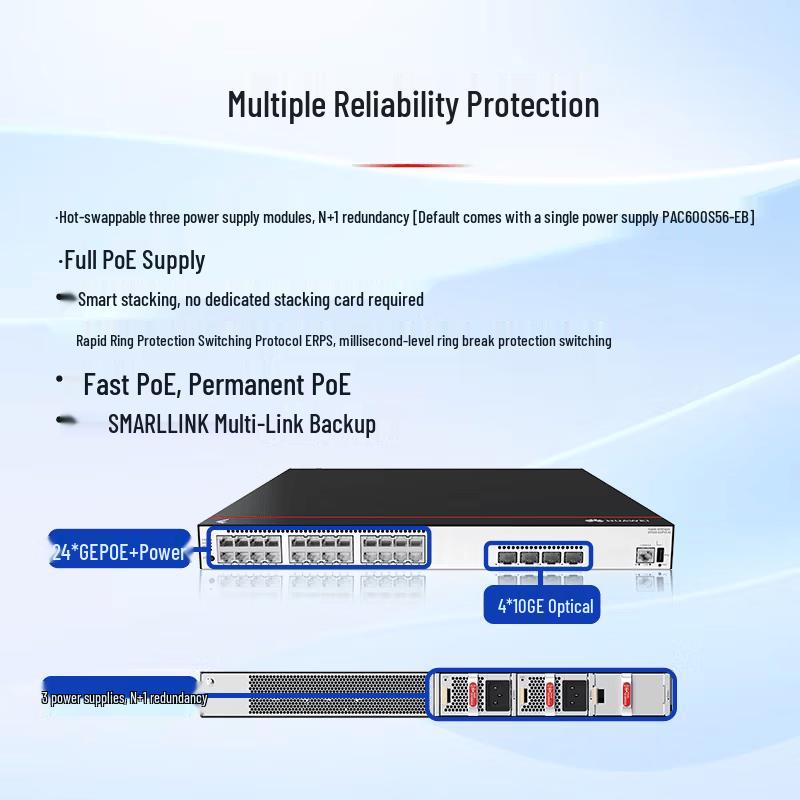 Huawei Kunling S5735S-S24P4X-A3 Layer 3 PoE Managed Switch