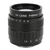 50mm F1.4 C Mount Lens Used with Adapter Ring for Canon Mirrorless Camerablack