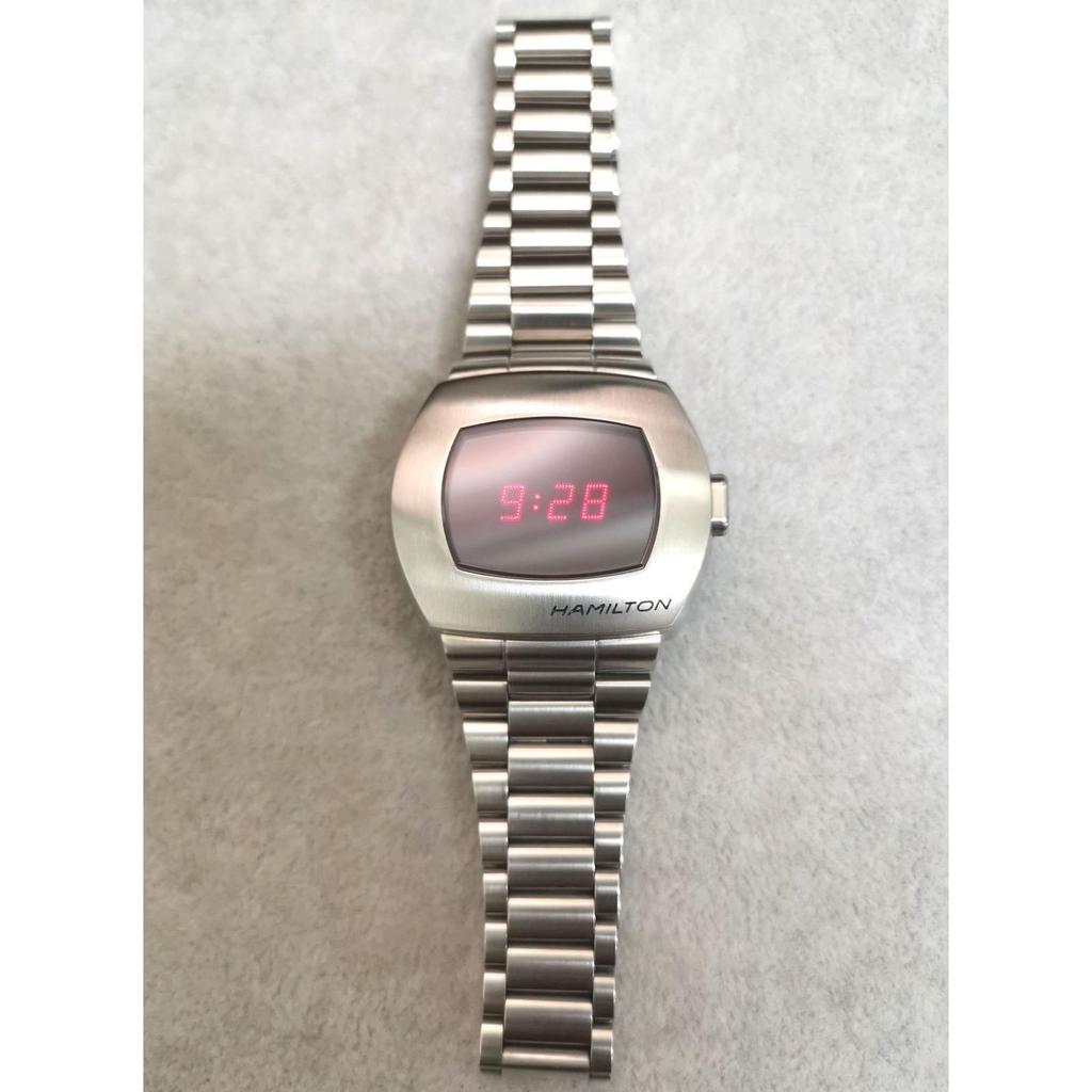Used Superb condition HAMILTON Hamilton H524140 PSR Pulsar Red Digital Watch with Box and Warranty