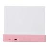 Flat Book Light Clear Rechargeable with 3 Colors Timer Dimmable Night Reading Doodleable Panel Plate Lamp Full Page Pink