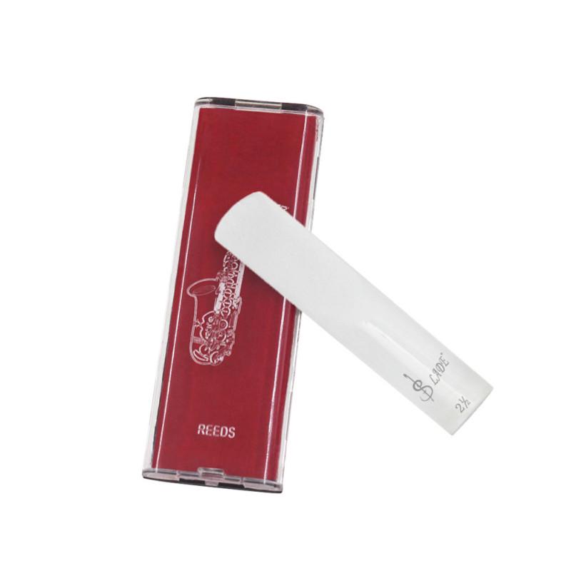 ABS Alto Saxophone Resin Reed +ABS Reed Box Woodwind Instruments for Long-time Exercise Beginners