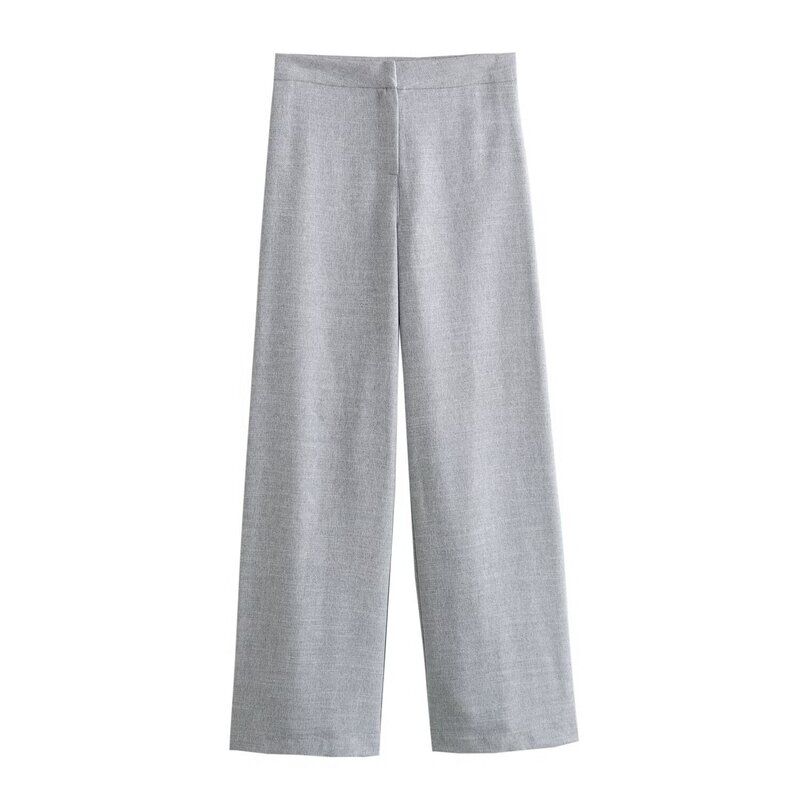 Fashion Style 2024 Summer New Arrival Women's Short Double Breasted Casual Suit High Waist Straight Pants 2322775