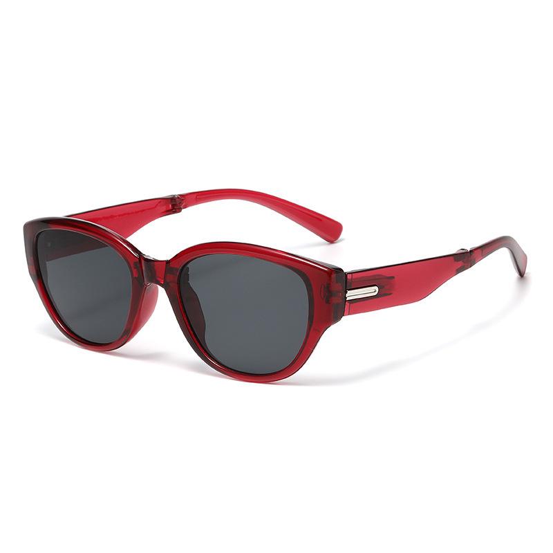 Korean Style Women s Folding Sunglasses - UV Protection, Ultra-Light Frame Sunglasses Only