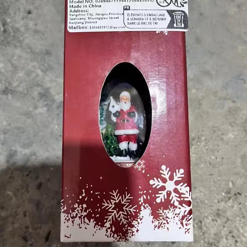 Christmas Phone Booth Lights Santa Claus Snowman Gifts Window Scene Ornament Christmas Party Decortion Xmas Party Home
