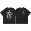 ZYLLO  Y2K Cotton T-Shirt Harajuku Letter Print Oversized Punk Tee Hip Hop Streetwear Short Sleeve Clothes