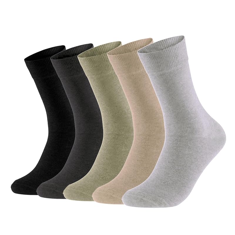 

[MOSOTECH] socks men s business socks 5 pair set sweat absorbent deodorant breathable Four seasons applicable business casual 24-28cm
