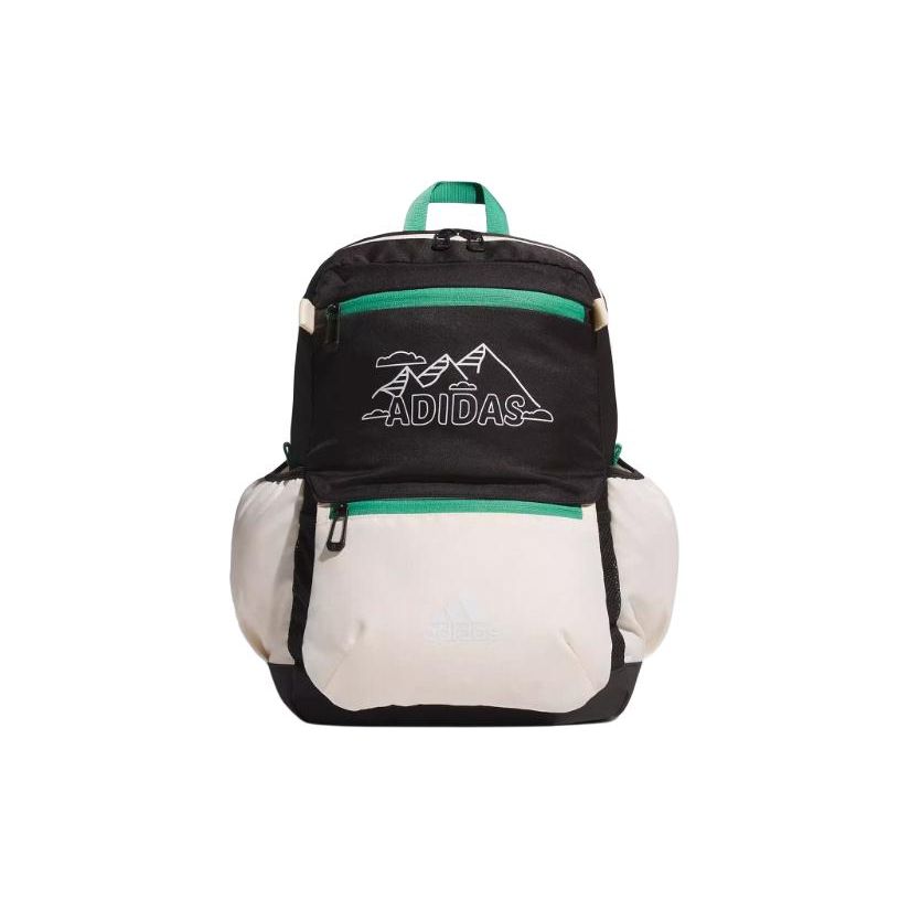 Adidas Travel Large Capacity Recycled Polyester Backpack Unisex Backpacks Black Pink IB0347 Black/Pink