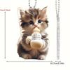 Cat Vibrant Acrylic Pendant For Decorative Car Interior Accessories And Style