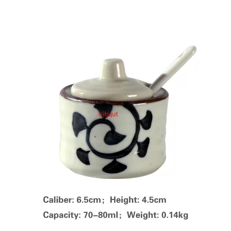 Japanese Tank Creative Seasoning Can Ceramic Seasoning Tank Kitchen Ware Storage Bottles and Jars Bottle Glass Bottle Jars