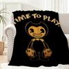Game B-Bendy And The Ink M-Machine Throw Lightweight 240G Flannel Blanket Soft Skin-Friendly For Summer Cooling