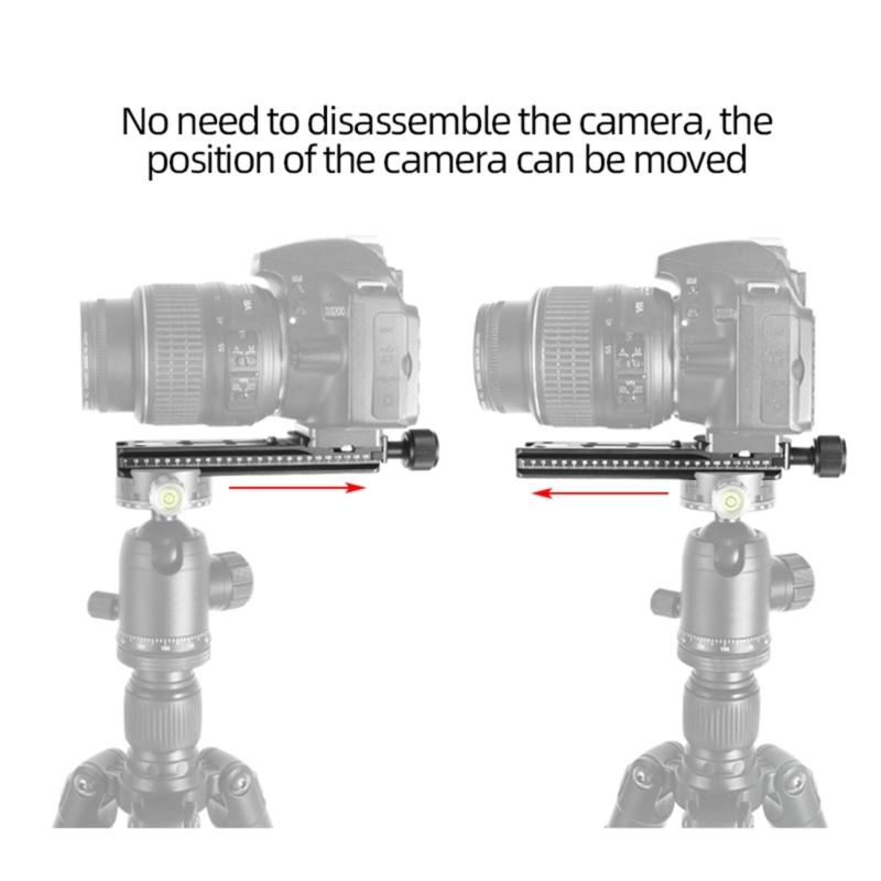 NNR150/NNR150S Camera Clamp Lens Quick Release Long Plate Clamp Mount Clip with Built-in High Contrast Bubble Level