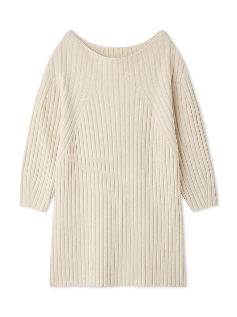 Rib Knit Mini Dress SWNO244061IVRF