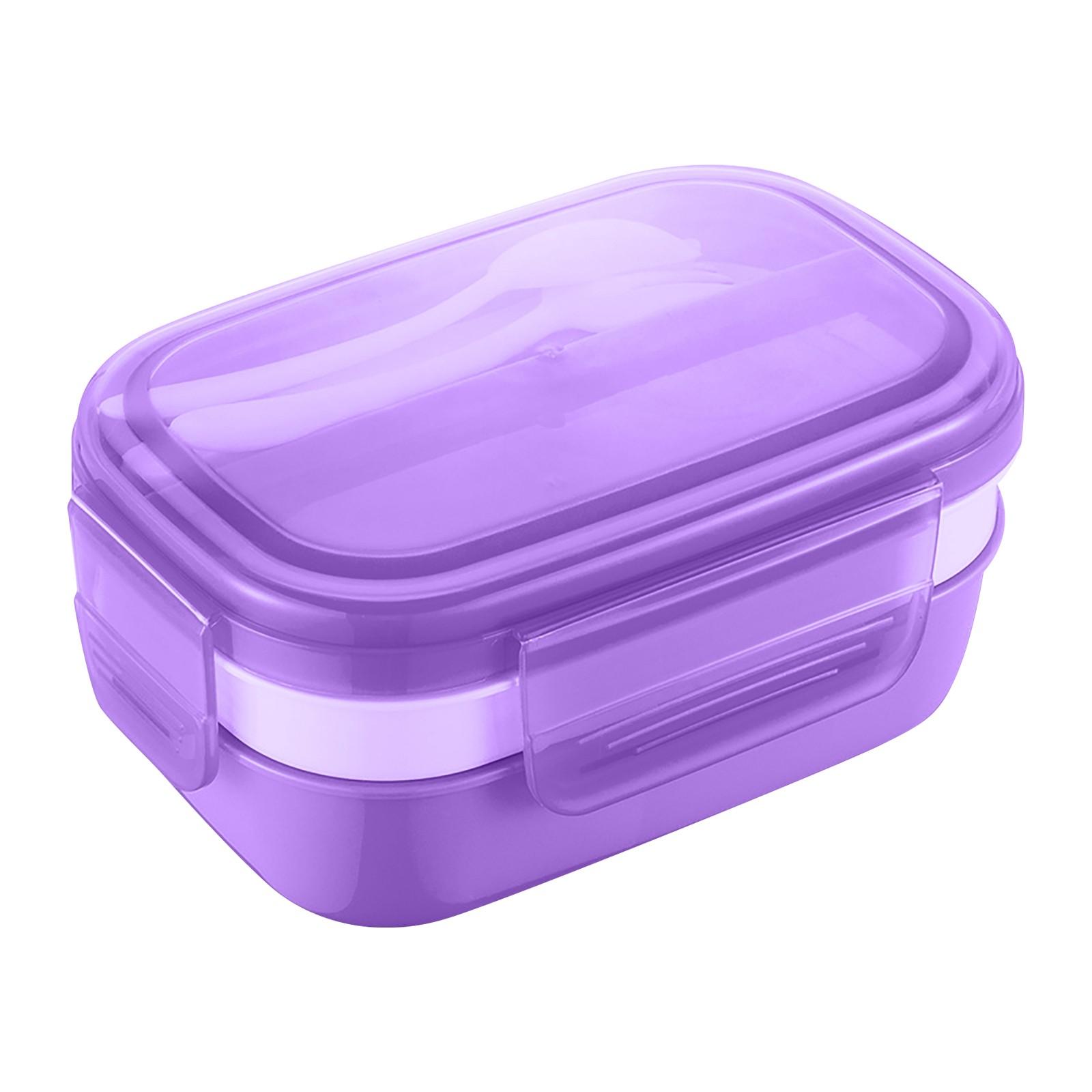 

Ланч-бокс с микроволновым нагревом, Студенческий ланч-бокс, Детский прямоугольный ящик для фруктов One Size фиолетовый