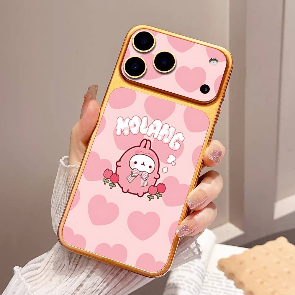 Kawaii Cute Rabbit M-MolangS Anime Protective Back Wrap Skin Decal Sticker For IPhone 17 Pro 17 Pro Max